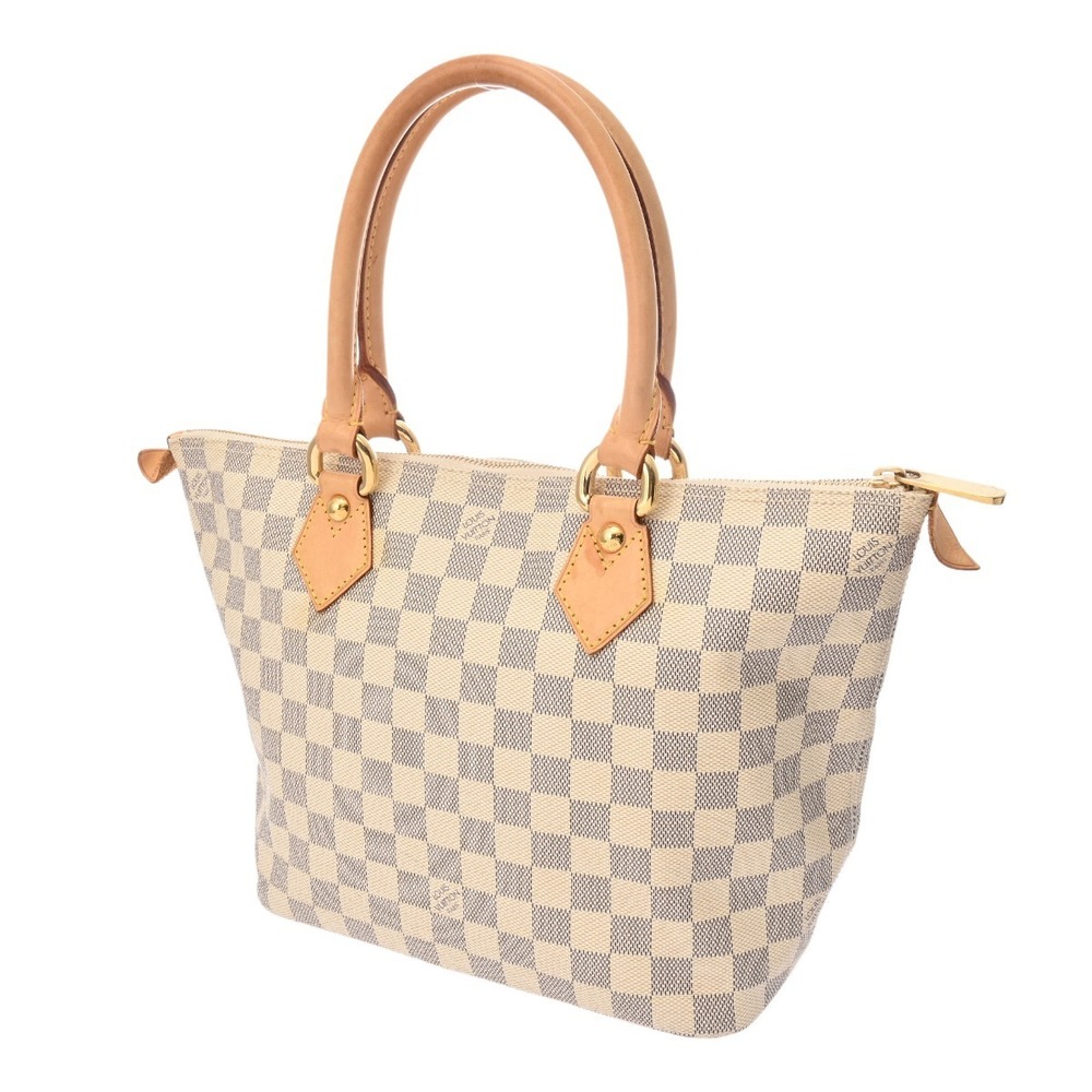 Louis Vuitton Canvas Azur Saleya Damier White Handbag